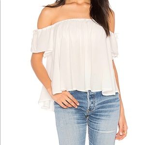 White off the shoulder top